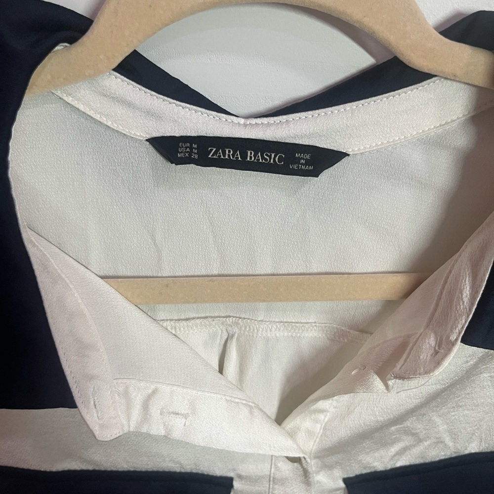 Zara Basic Black and White Dress
